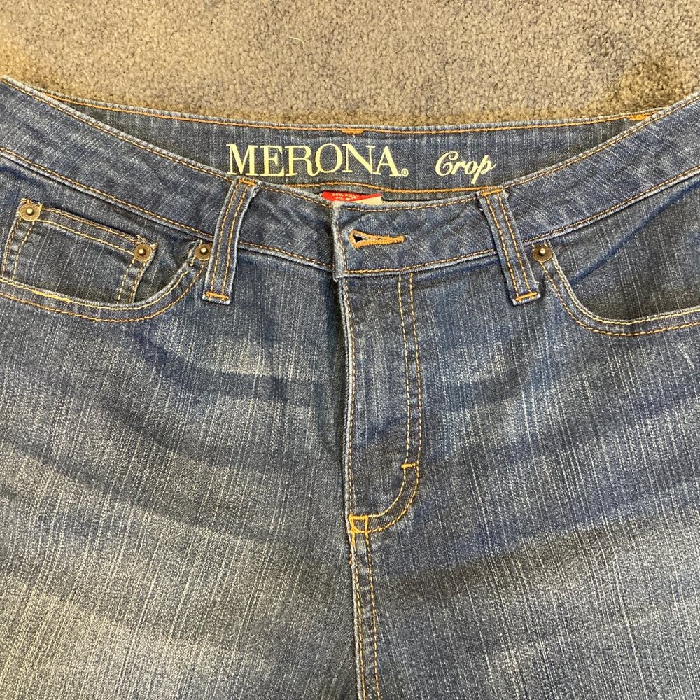 Merona  Cropped Pants  5 Pocket Size 8 Regular Fit 1  Stretch  Cotton Polyester